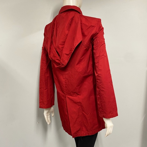 Dolce & Gabbana Red Raincoat Trench Coat 42 - Picture 7 of 10